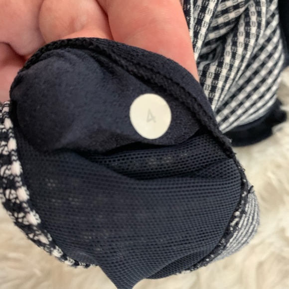 Navy Blue and Checkered Lululemon Tank - Picture 5 of 5
